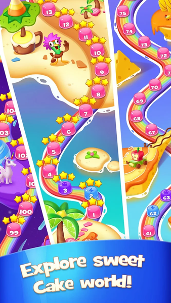 Cake Crush Match 3 Blast Mania - Gameplay image of android game