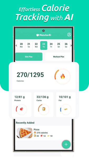 Matcha AI | Calorie Counter - Image screenshot of android app