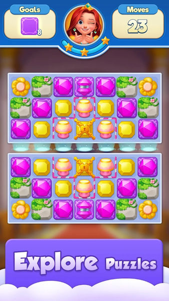 Jewel Crush™ - Match 3 Fever - عکس بازی موبایلی اندروید