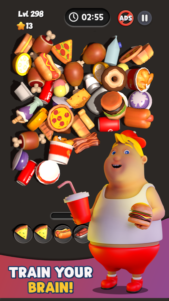 Food Match 3D: Tile Puzzle - Gameplay image of android game