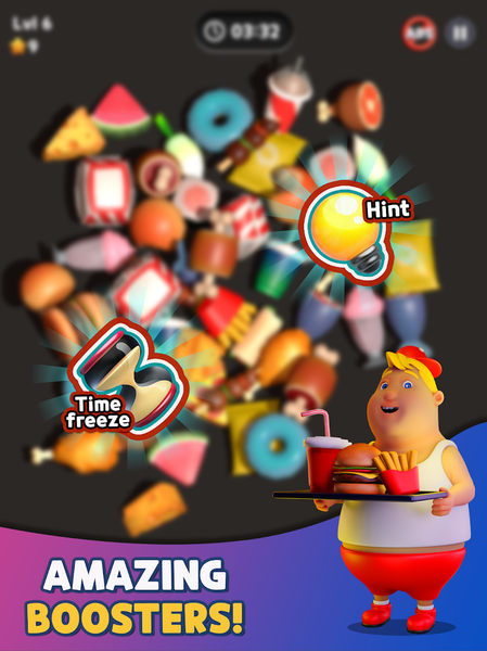 Food Match ۳D: Tile Puzzle - عکس بازی موبایلی اندروید