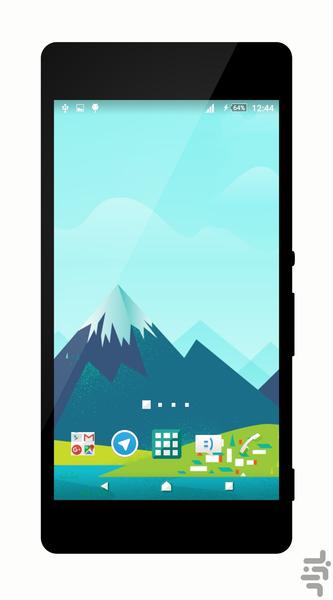 Material 2 Xperia Theme - Image screenshot of android app
