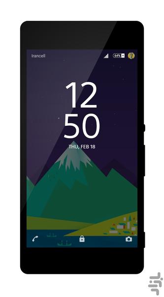 Material 2 Xperia Theme - Image screenshot of android app