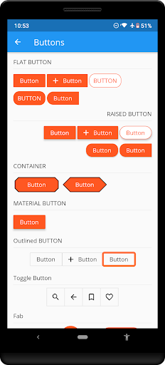 Flutter Material Design - عکس برنامه موبایلی اندروید