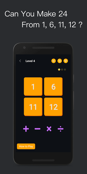 Make 24 - Fun Math Game |24 so - عکس بازی موبایلی اندروید