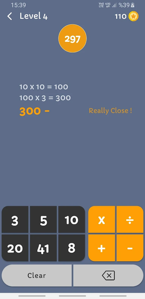 Math345 | Math puzzle games - Gameplay image of android game