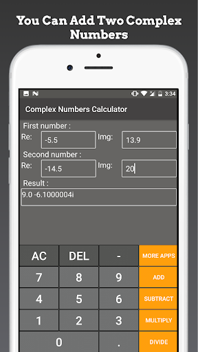 Complex Numbers Calculator - عکس برنامه موبایلی اندروید