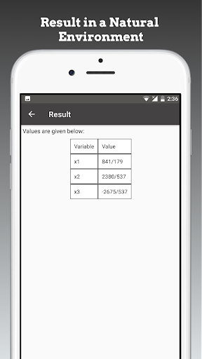 Linear Equation System Solver - عکس برنامه موبایلی اندروید