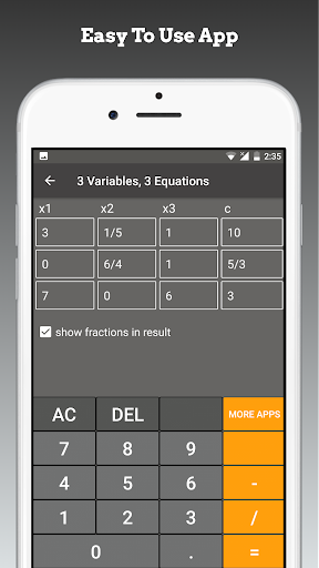 Linear Equation System Solver - عکس برنامه موبایلی اندروید