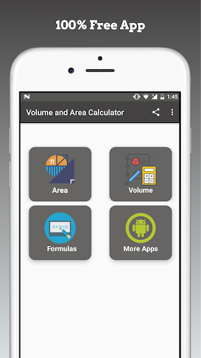 Area and Volume Calculator - عکس برنامه موبایلی اندروید