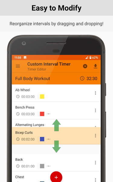 Custom Interval Timer: Workout - عکس برنامه موبایلی اندروید