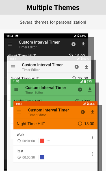 Custom Interval Timer: Workout - عکس برنامه موبایلی اندروید