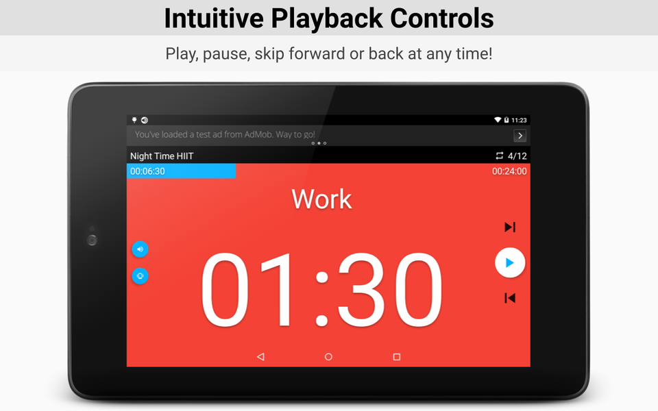 Custom Interval Timer: Workout - عکس برنامه موبایلی اندروید