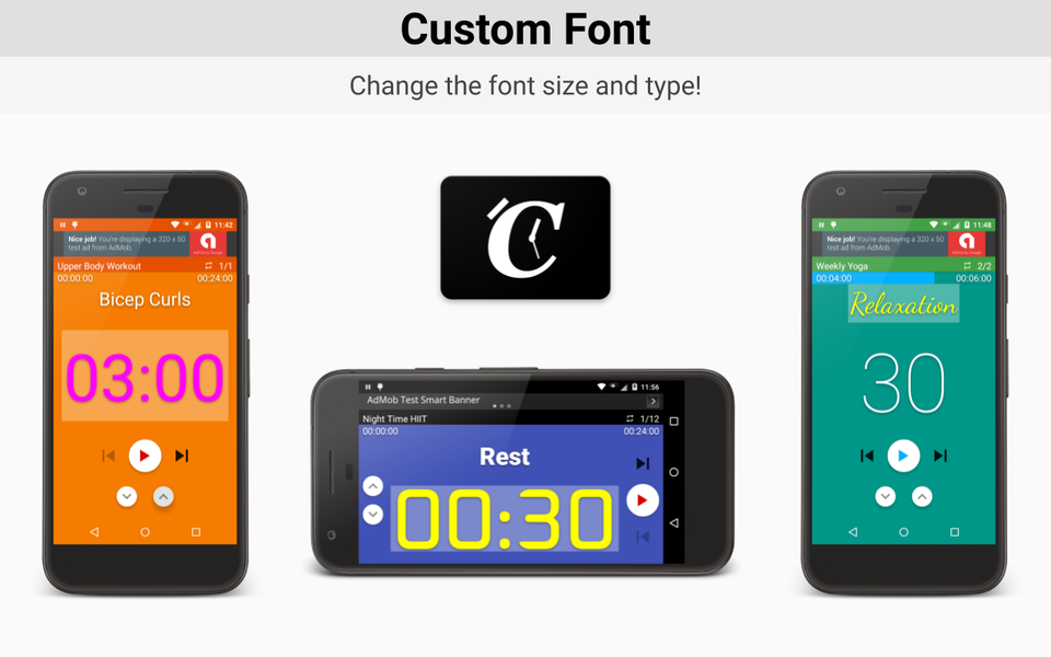 Custom Interval Timer: Workout - عکس برنامه موبایلی اندروید