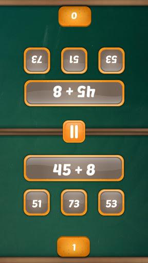 Math Duel: 2 Player Math Game - Gameplay image of android game