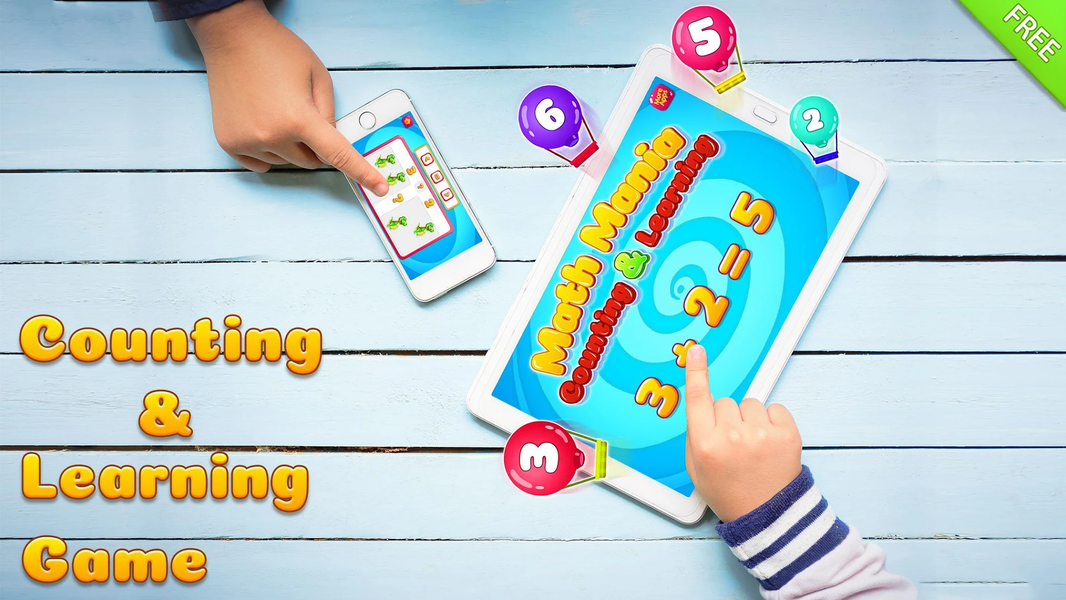 Math Mania Kids Learning Game - Gameplay image of android game