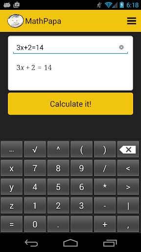 MathPapa - Algebra Calculator - عکس برنامه موبایلی اندروید