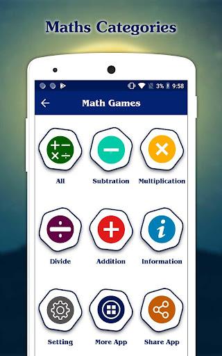 Math Games - Maths Tricks - عکس بازی موبایلی اندروید