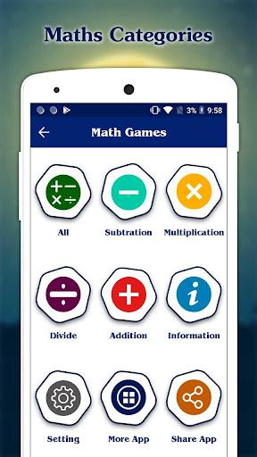 Math Games - Maths Tricks - عکس بازی موبایلی اندروید