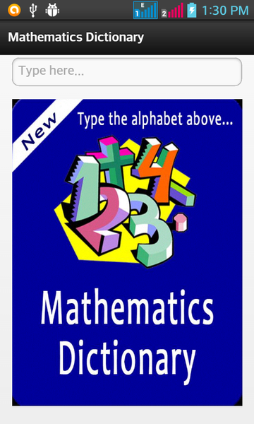 Mathematics Dictionary - Image screenshot of android app