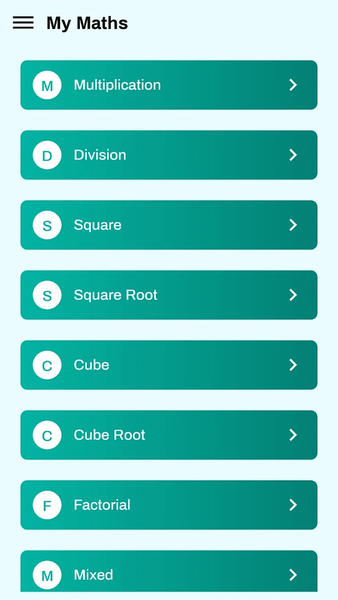 My Maths: Math Quiz App - Image screenshot of android app