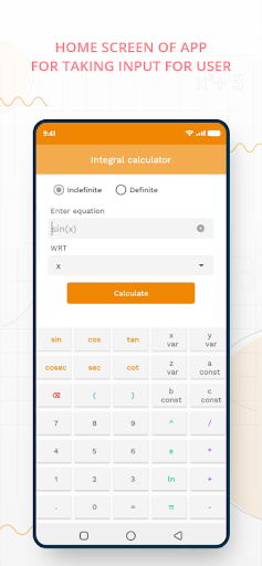 Integral calculator with steps - Image screenshot of android app