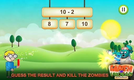 Math vs. Undead: Math Workout - Gameplay image of android game