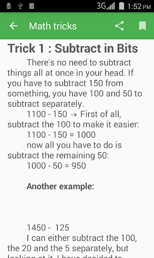 1100 Math Tricks - Image screenshot of android app