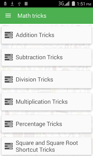 1100 Math Tricks - Image screenshot of android app