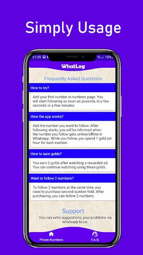 Whatlog - Whatsapp Tracker - Image screenshot of android app