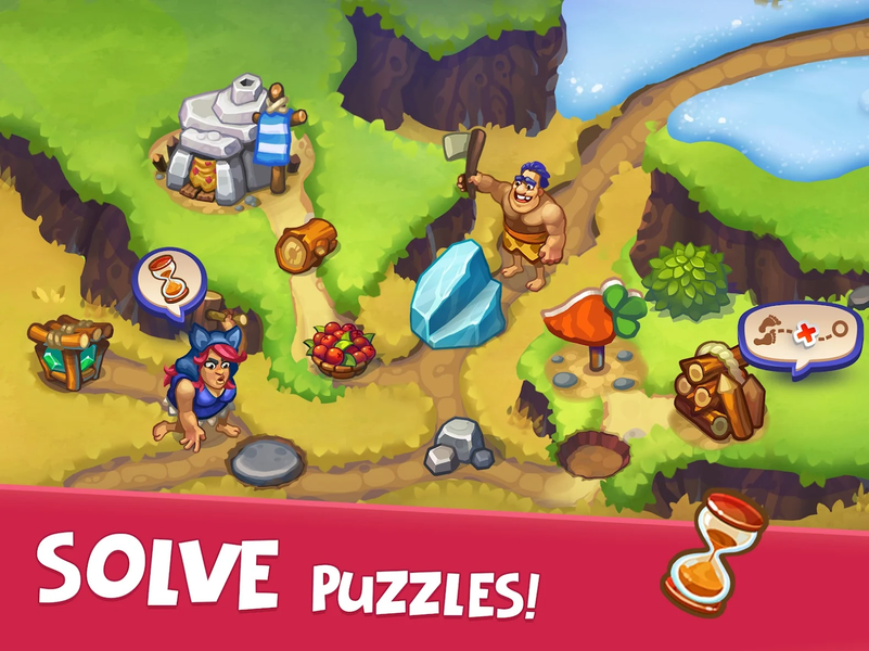 Tribe Dash - Time management - Gameplay image of android game