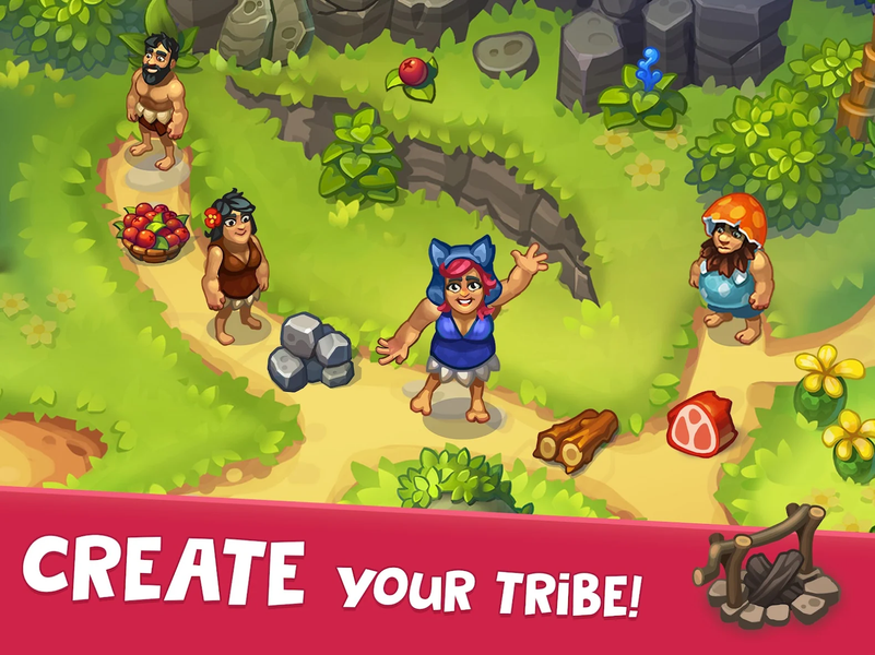 Tribe Dash - Time management - Gameplay image of android game