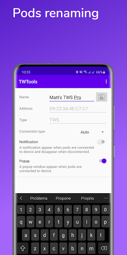 TWTools - True Wireless Tools - عکس برنامه موبایلی اندروید