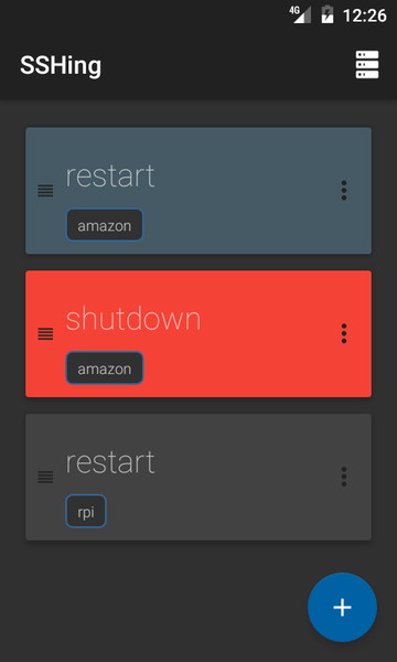 SSHing - SSH Commander - عکس برنامه موبایلی اندروید