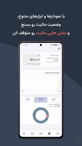 تریلیون - حسابداری و مدیریت هزینه - عکس برنامه موبایلی اندروید