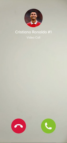 Ronaldo Fake Video Call - عکس برنامه موبایلی اندروید