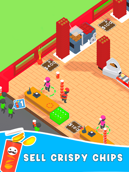 Chips Factory - Tycoon Game - عکس بازی موبایلی اندروید