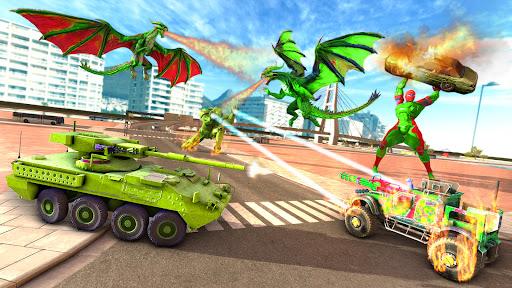 Flying Car Robot Fighting Game - Image screenshot of android app