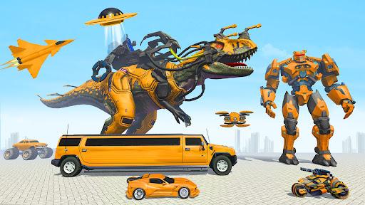 Dino Robot Transform Car Games - Gameplay image of android game