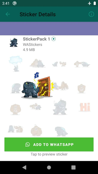 Godzilla Sticker Packs - Image screenshot of android app