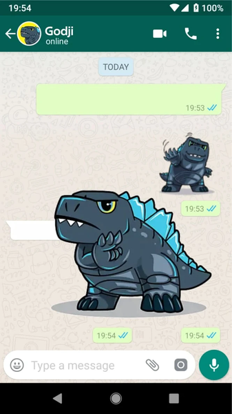 Godzilla Sticker Packs - Image screenshot of android app