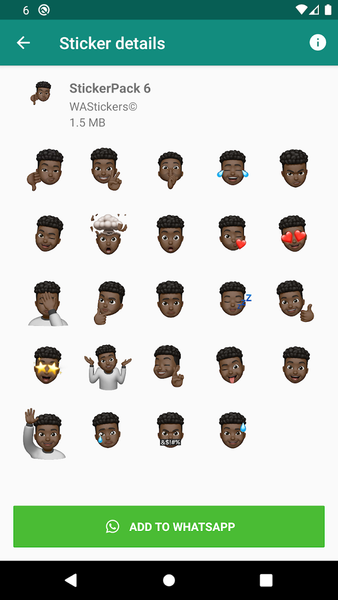 Men Memoji Sticker Packs HD - Image screenshot of android app