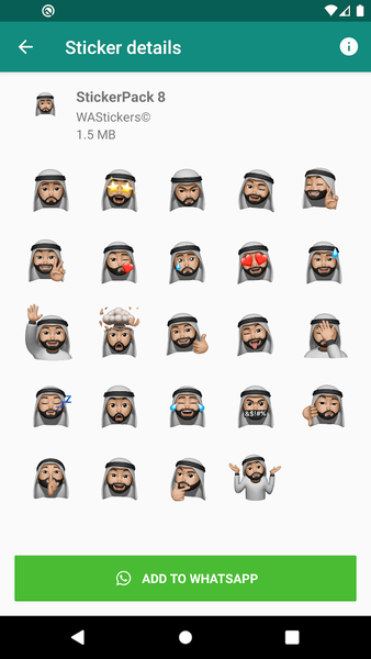 Men Memoji Sticker Packs HD - Image screenshot of android app