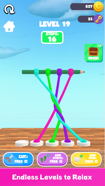 Twisted Ropes ۳D Tangle Master - عکس برنامه موبایلی اندروید