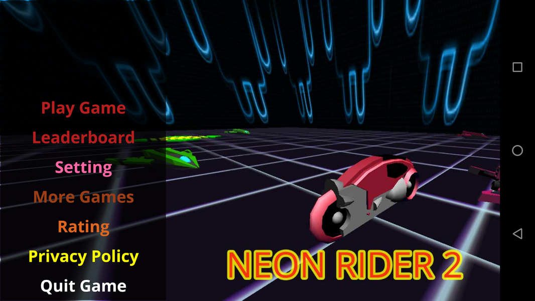 Neon Rider 2 - عکس بازی موبایلی اندروید