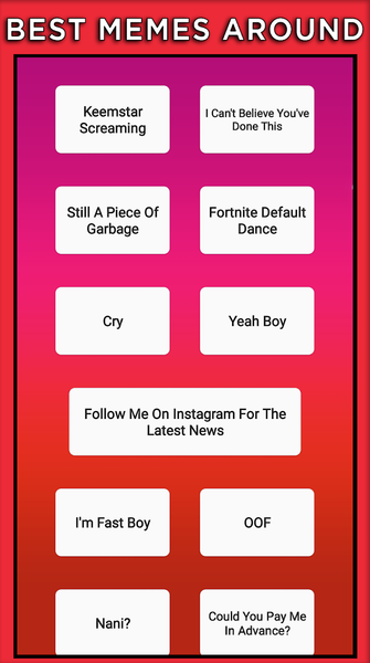 Memes Soundboard - عکس برنامه موبایلی اندروید