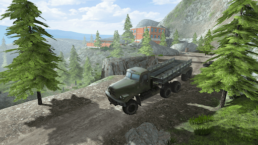 Cargo Truck Simulator: Offroad - Gameplay image of android game