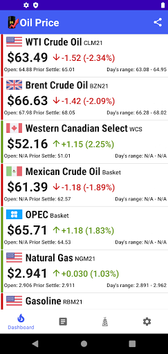 Oil Price - Image screenshot of android app