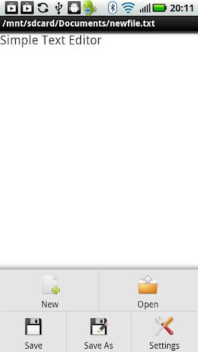 Simple Text Editor - عکس برنامه موبایلی اندروید