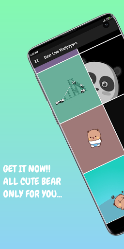 Kawaii Bear - GIF Wallpapers - Image screenshot of android app